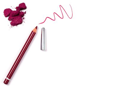 Beautiful cosmetics sample  on a white background.の写真素材