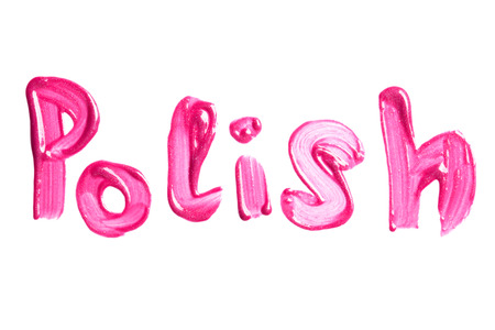 Beautiful pink lip gloss on a white backgroundの写真素材