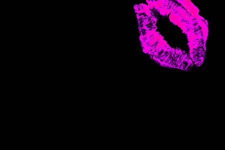 Bright neon glows under ultraviolet cosmetics.の写真素材