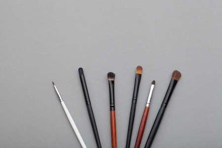 Cosmetic brushes for a make-up the top viewの写真素材