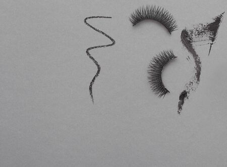 Cosmetics top viewの写真素材