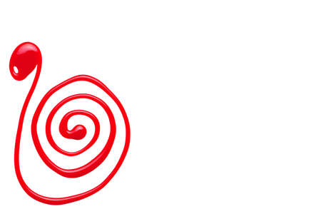 Sample color paint on a white background closeupの写真素材