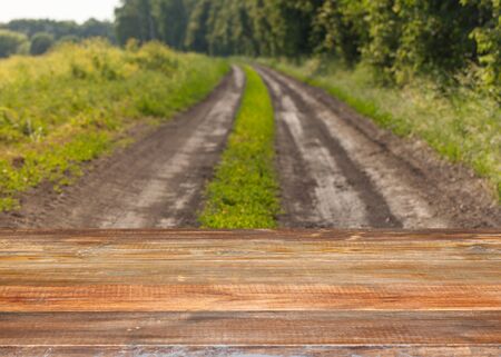 Wooden tableの写真素材