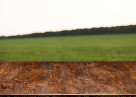 Wooden tableの写真素材