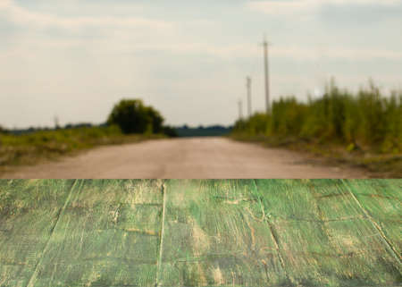 Wooden tableの写真素材