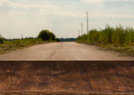 Wooden tableの写真素材