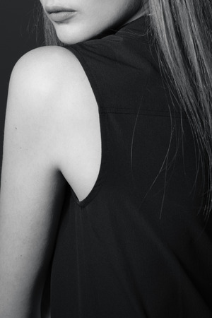 Jewelry on a beautiful girlの写真素材