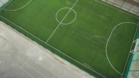 Beautiful photo of artificial turfの写真素材