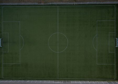 High-altitude photography of green forest and nature.の写真素材