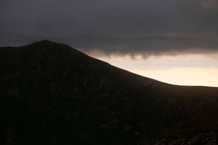 A magical sunrise high in the mountains.
