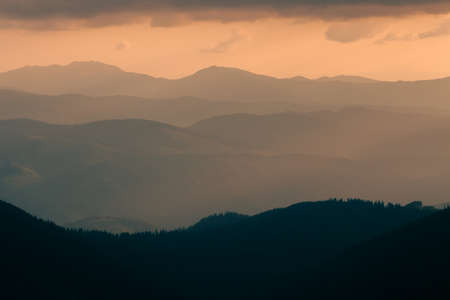 A magical sunrise high in the mountains.