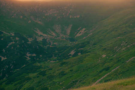 A magical sunrise high in the mountains.