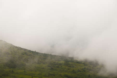 Beautiful clouds high in the mountains.の写真素材