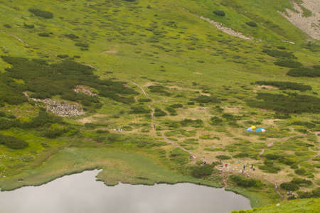 Beautiful landscape in the Carpathian mountains.