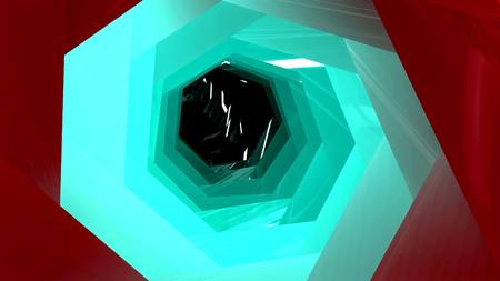 A radial Loop that can be played seamlessly and endlessly. An infinite Tunnel that fits perfect on big screens and LCD screens. Ideal for big shows and audiovisual events like music festivals.の写真素材