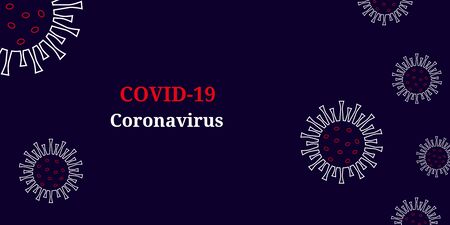 Abstract model of new coronavirus ncov-2019. Coronavirus covid-19 outbreak. Coronavirus danger and public health risk disease. Vector illustration.のイラスト素材
