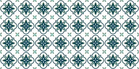 ceramic tiles pattern. Floral seamless pattern for tile design. isolated on a white background. endless texture. Perfect for printing, web design, fabric, textile print. vector illustration.のイラスト素材