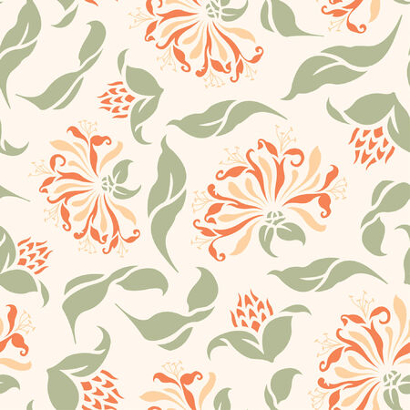 floral pattern in modern styleのイラスト素材