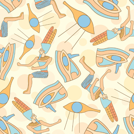 egypt pattern in abstract styleのイラスト素材