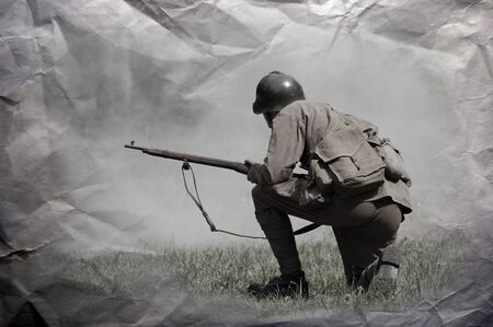 Red Army. WW2 reenacting      の写真素材