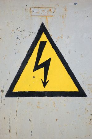 High voltage sign