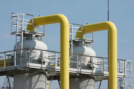 Natural gas pump station. Kiev,Ukraineの写真素材