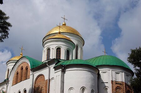 Old Russian orthodox cathedral in historical Russian town Chernigov,Ukraine 