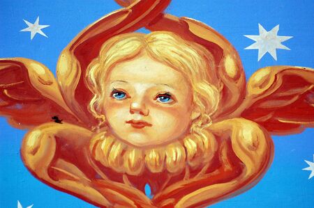 Fresco. Saint Michael's Golden-Domed Cathedral in Kiev, Ukraine の写真素材