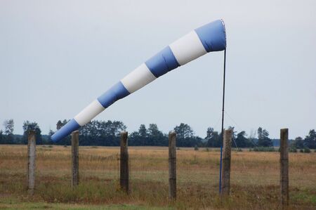 blue-white weather vane
