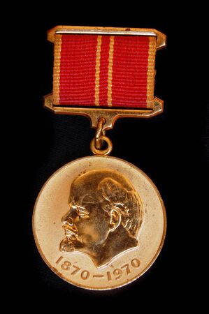 Soviet medal (100 years of Lenin birthday)の写真素材