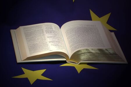 Holy Bible on EU Flag 