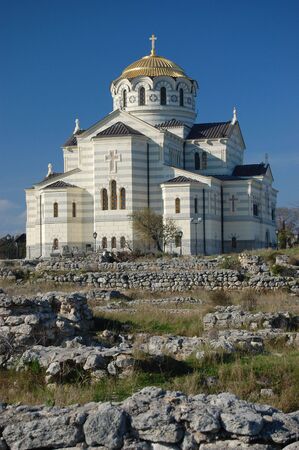 St.Vladimir cathedral.Khersones.(old Greek colony) Sevastopol.Ukraineの写真素材