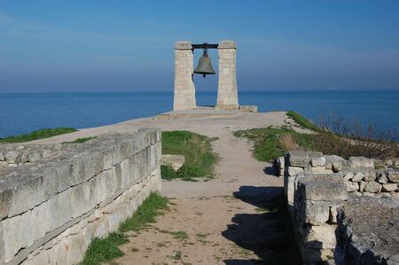 Ruins of ancient Greek colony Khersones.Sevastopol.Crimea の写真素材