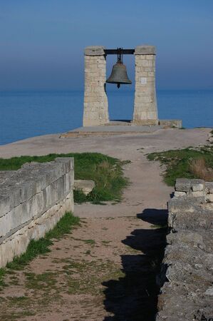 Ruins of ancient Greek colony Khersones.Sevastopol.Crimea の写真素材