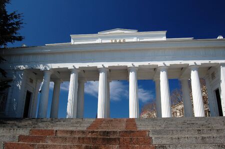 Front-on of Grafskaya (Earls) Pier is one of symbols of Sevastopol の写真素材