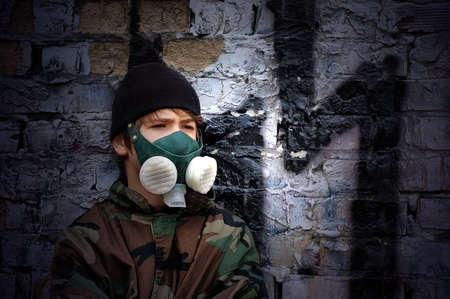 Extremal fashion. Industrial archeology. の写真素材