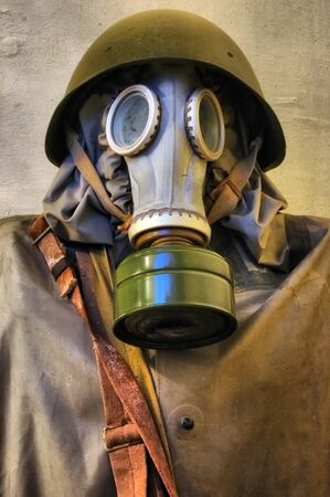 Military bunker.Soviet.Builded before WW2.After WW2 used as fallout shelter for local Communist Party leaders.In present time-museum.Korosten.Town near Chernobyl area.Ukraine.25 November,2010 のeditorial素材