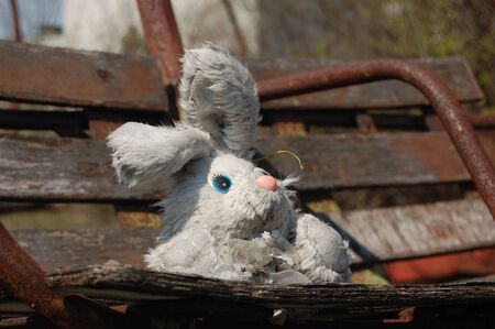 Gift for never born kids.Chernobyl area. Lost city Pripyat. Ferris wheel in Pripyat.Modern ruins. Ukraine. Kiev region.April 25,2009のeditorial素材