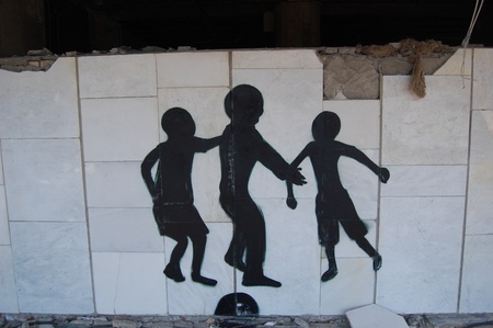 APR. 25,2009 Chernobyl area. Lost city Pripyat. Modern ruins. Ukraine. Kiev region.April 25,2009 のeditorial素材