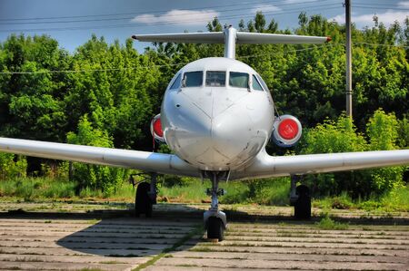 KIEV, UKRAINE - MAY 19: The Museum of Aviation exhibit at the National Airspace University is shown on May 19, 2009 in Kiev,Ukraine (Malorussia). のeditorial素材