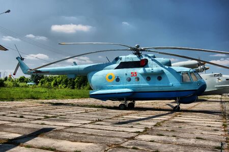 KIEV, UKRAINE - MAY 19: The Museum of Aviation exhibit at the National Airspace University is shown on May 19, 2009 in Kiev,Ukraine (Malorussia). のeditorial素材