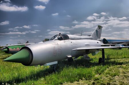 KIEV, UKRAINE - MAY 19: The Museum of Aviation exhibit at the National Airspace University is shown...