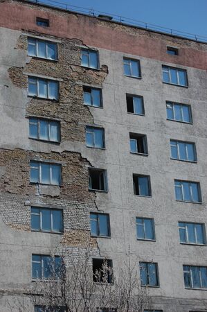 APR. 25,2009 Chernobyl area. Lost city Pripyat. Modern ruins. Ukraine. Kiev region.April 25,2009 のeditorial素材