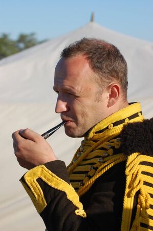 Russian Hussar. Kiev's Hussar Regiment. Crimean War time 