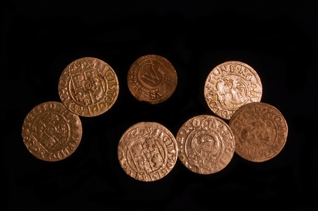 Medieval Polish coins. Found with metal detector in Ukraine