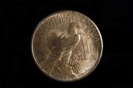American 1921 Peace Silver Dollar の写真素材