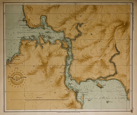 Vintage map  of Philippines のeditorial素材