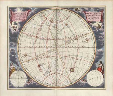 Astronomical chart, Vintageのeditorial素材