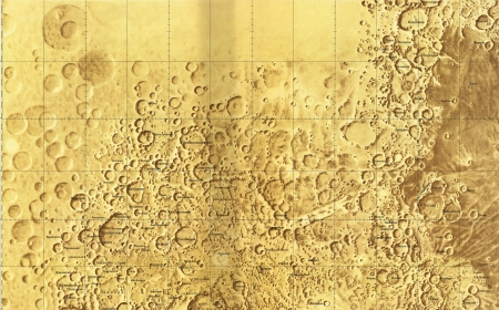 Old Soviet map of the Moon 1967のeditorial素材