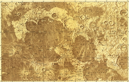 Old Soviet map of the Moon 1967のeditorial素材